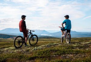 Sykling på Golsfjellet. Foto: Paul Lockhart