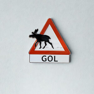 Gol Magnet med Elg