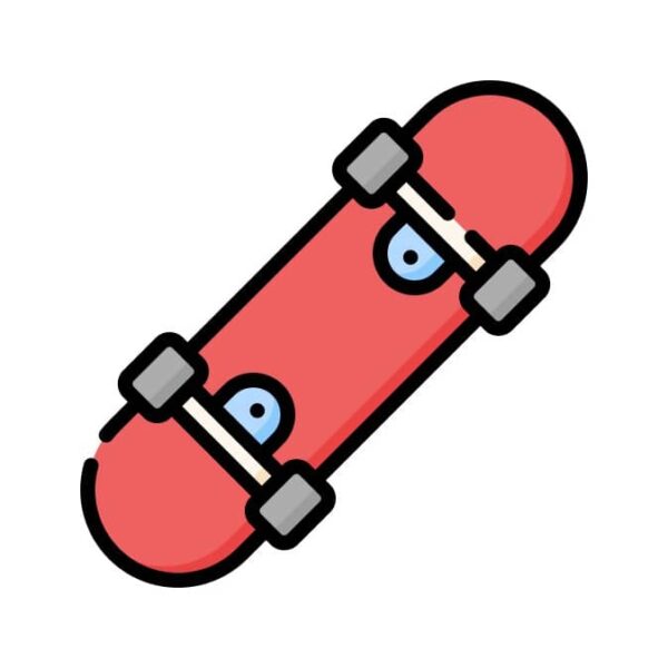 Trehjulssykkel, lekesykler,  og skateboards
