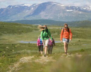 Vandring på Golsfjellet, ved Storefjell Resort