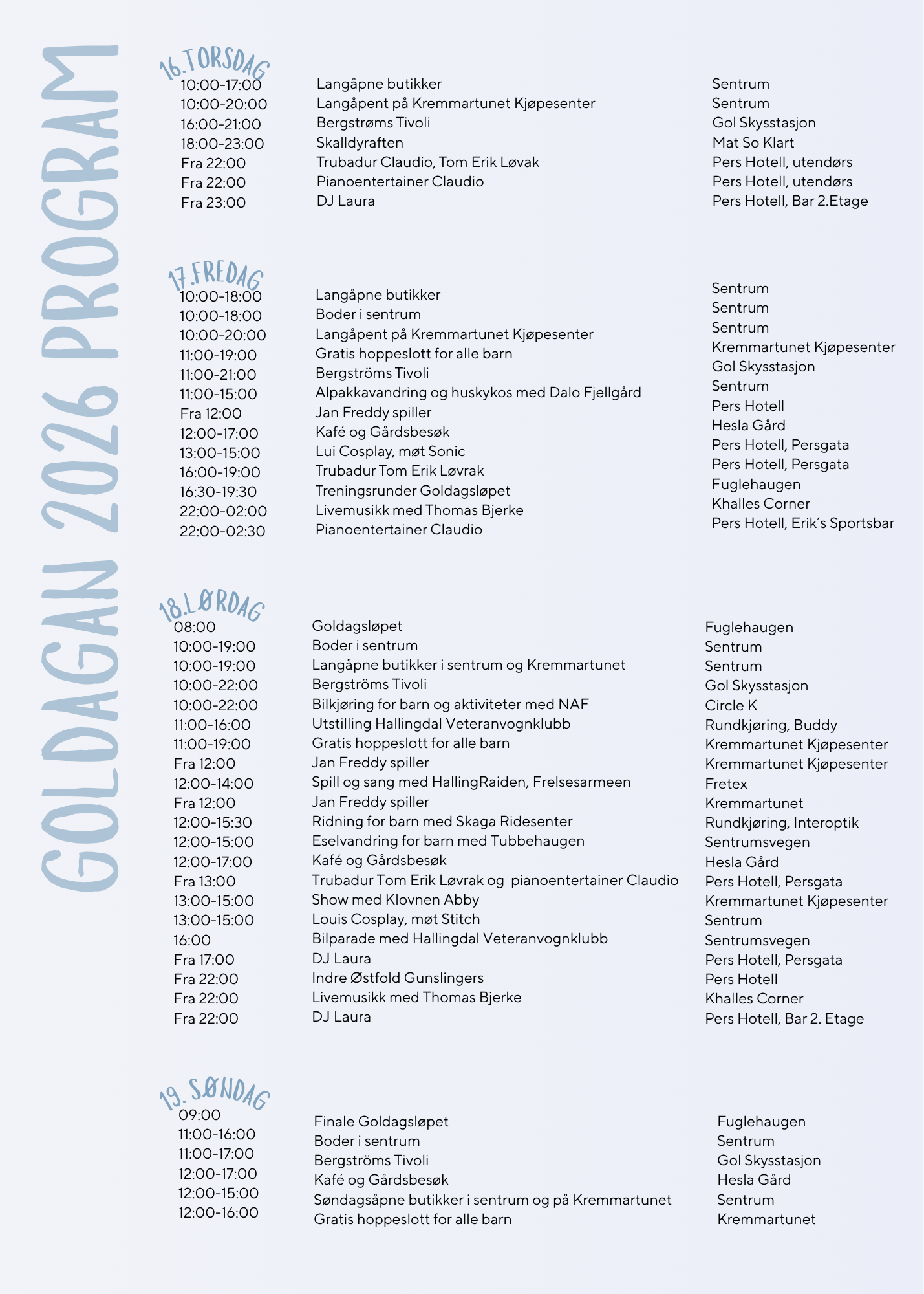 Program sentrum - 2026
